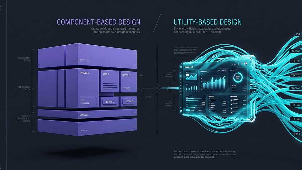 Premium Webdesign im Vergleich: Tailwind CSS oder Bootstrap 5?
