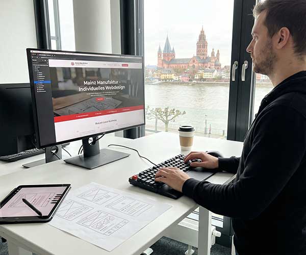 Modernes, individuell programmiertes Webdesign für Unternehmen in Mainz